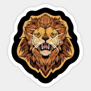 illustrated LION PRIDE series (with eye colour trim) Sticker